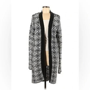 Workshop Andrea Jovine Black and White Knit Cardigan  - Size M